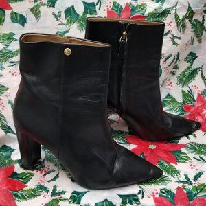 Tory Burch Black Leather Ankle Boots